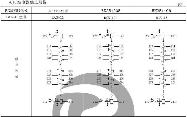DCS-11雙位置繼電器結(jié)構(gòu)，外形尺寸及安裝開孔圖。
