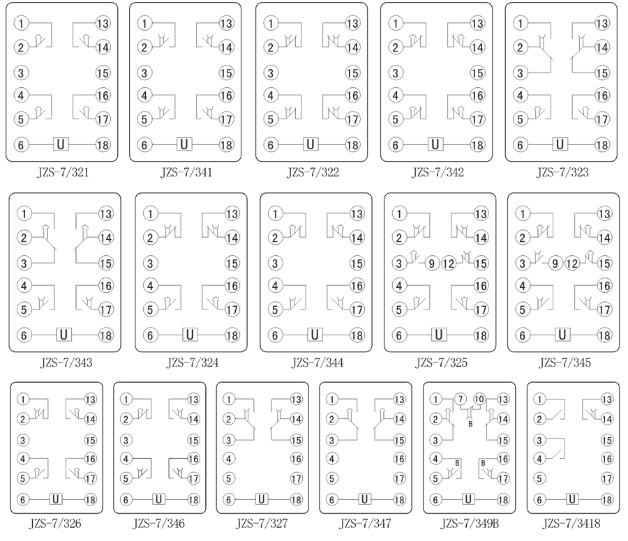 JZS-7/343內部接線圖