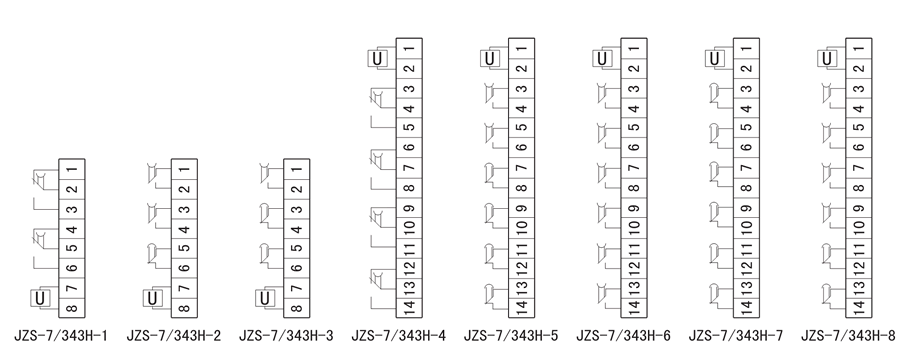 JZS-7/343H-3內部接線圖