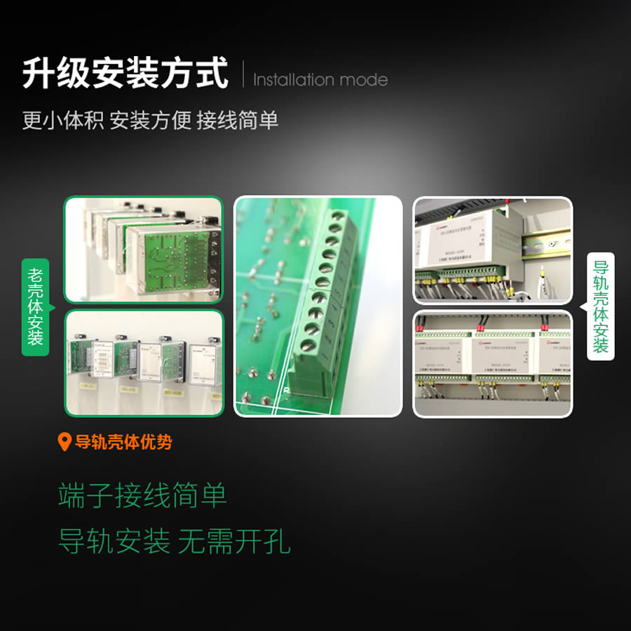 SRS-220VDC-4H4D-16A導軌安裝結構