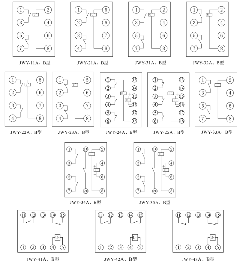 JWY-41B內部接線圖